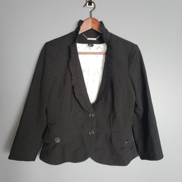 White House Black Market black blazer sz 6 - Picture 2 of 6